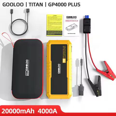 Gooloo GP4000 PLUS Jump Starter 4000A Portable Car Battery Jumper Starter FIT for Gas Engines Up to