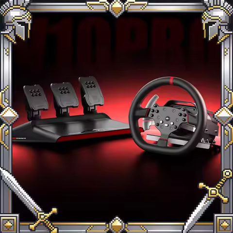 PXN V10 Pro Gaming Car Simulator Racing Gaming Steering Wheel Pedals Vibration Steering Wheel For PC