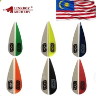 36pcs Archery 1.75" Plastic Arrow Vanes Fletcher Shaft