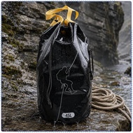Eigell Climbing Rope Backpack Heat-Sealed Climbing Rope Bag Drain Hole Cylindrical Shape for Canyoni