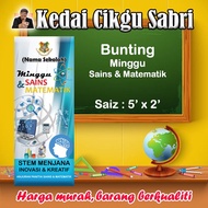 BANNER/BUNTING MINGGU SAINS & MATEMATIK