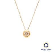 TA9 Arthesdam Jewellery 18K Gold 0.3CT Bezel Diamond Necklace