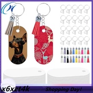 160Pcs Metal Aluminum Sublimation Keychain Blanks Double Sided Sublimation BlanksSublimation Blanks