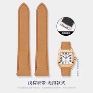 Suitable for Cartier santos Quick Release Genuine Leather Strap WSSA0009 Watch Strap Male Medium san