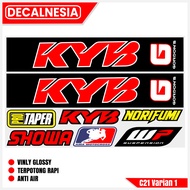 KyB Sticker Pack Front Shock Motor Taxi Crosss USD Upsidedown Shockbreaker Vinyl Waterproof Already 