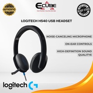 Logitech H540 Wired USB Headset | Stereo Headphone with Noise-Cancelling Microphone