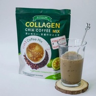 FITGUM 20X Collagen Chia Coffee For Weight Management Anti-Aging Whitening Skin Organic 10 PCS