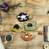 屁屁雙面異材質鑰匙包耳機包-Woodstock小黃鳥 Snoopy史努比 查理