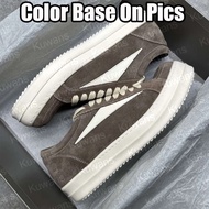 New Men's Shoes Low-Top Nepa Small Triangle Leather Black White Lace-Up Sneakers Heightened