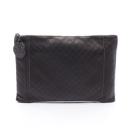 【二手】Bottega BOTTEGA VENETA Second Bag 手拿包 編織壓花ブラウン皮革手拿包 男女通用 二手 B