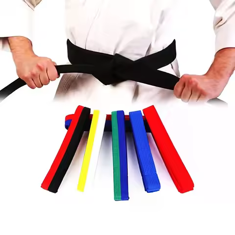 1 PC Taekwondo Colored Ranking Belts Cotton Martial Arts Judo Karate TKD Aikido Uniform Belt Kids Ad