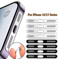 iPhone16 iPhone16e iPhone15 High Quality Phone Speaker Earpiece Metal Net Anti Dust Proof Sticker An
