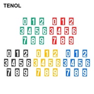TENOL Keeper Flip Number Cards Numbers 0-9 Score, Dashboard for Sports, Football Score Table