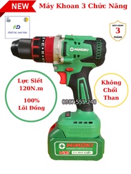 MẪU MỚI 2023 - Máy khoan pin HIMOKI  không chổi than đầu kẹp 13 ly  2 Pin 4A