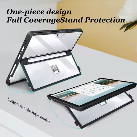 Protection Shell Cover For Microsoft Surface Pro 11 10 9 8 13 Inch Compatible with Type Cover Keyboa