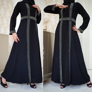 {ABAYA ORI DUBAI} Baju Muslim Abaya Bordir Arab Saudi Bordir Zephy Turki 544
