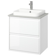 ÄNGSJÖN / BACKSJÖN Wash-stnd w drawers/wash-basin/tap 62x49x71 cm