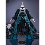 Black Butler:Emerald Witch Arc cosplay costume Sieglinde Sullivan cosplay costume and wig and shoes