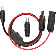 Solar Panel to DC 8MM Adapter, daitoku 6FT Solar Connector to DC 8MM Male Converter Cable with DC 5.