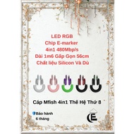 Mfish 240W Cable 4 - in - 1 generation VIII Color Changing RGB Led Modul Design | Super Convenient 4