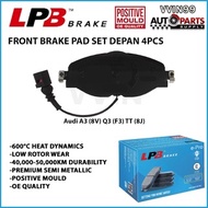 Audi A3 (8V) TT (8J) Q3 (F3) Front Brake Pad LPB Premium Semi Metallic Euro Standard