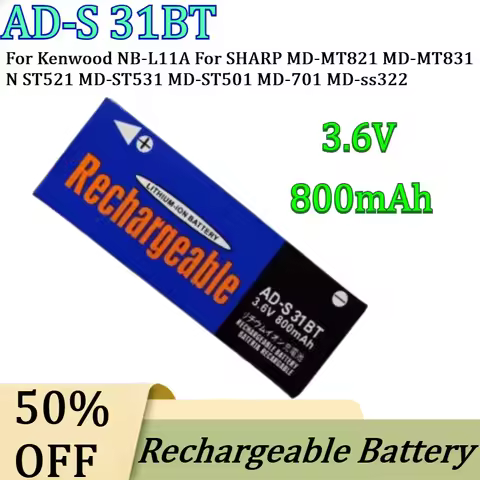 For Kenwood NB-L11A For SHARP MD-MT821 MD-MT831 N ST521 MD-ST531 MD-ST501 MD-701 MD-ss322 New 3.6V 8