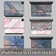 For iPad Pro Magic Keyboard Sticker for iPad 12.9 inch 11 inch 2020 2021 Screen Cover Anti-scratch Film Waterproof Full Skin