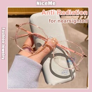 Eyeglasses Frame Korean Round Glasses Anti Blue Light Glasses Cermin Mata Korean Style 眼镜