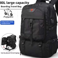 35-80L Beg Travel Bagpack Expandable Waterproof Hiking Backpack With Shoe Compartment 18 inch Laptop
