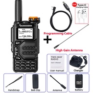 New Quansheng UV-K5 5W Air Band Two Way Radio UHF VHF DTMF FM Scrambler NOAA Wireless Frequency Cop