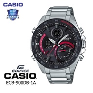 Casio Edifice นาฬิกาข้อมือ นาฬิกาผู้ชาย สายสแตนเลส รุ่น ECB-900DB-1A ประกัน 1 ปี ECB-900DB-1A red_ECB-900DB-1A red