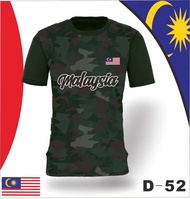 Jersey Malaysia Sport T-shirt Dewasa#D52