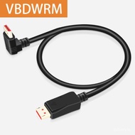 Displayport Cable HDR Video  8K 60HZ 4K 144Hz DisplayPort 1.4 DP to DP  90 Degree  Cable Converter for Monitor Laptop