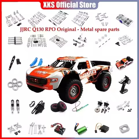 1:16 Vehicle 16101 16102 16103 JJRC Q130 Silver Upgraded Metal Spare Part Model 4WD / Original Equip