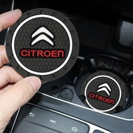 Car Coaster Water Cup Bottle Holder Anti-slip Pad Mat For Citroen C3 C5 AIRCROSS C5X C4 Cactus e-C4 