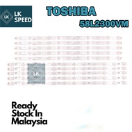 🔥NEW🔥 1 SET 58L2300VM TOSHIBA 58" LED TV BACKLIGHT LAMPU TV 58L2300 READY STOCK