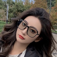 Fashion Rivets Men's UV400 Shadow Decoration Metal Retro Large Square Sunglasses Men's Degraded Sung