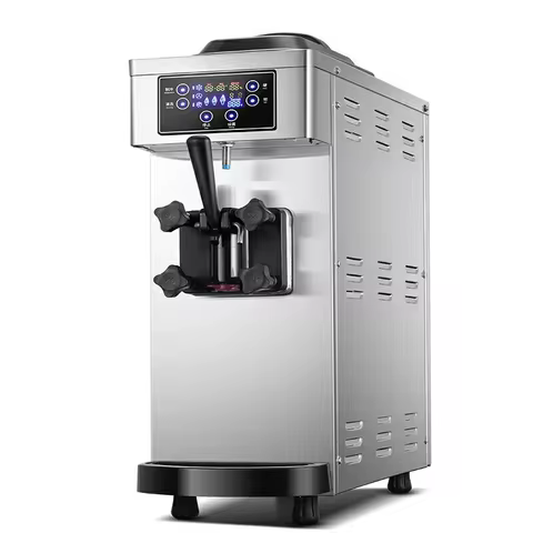 XEOLEO Commercial Ice Cream Machine 1100W Automatic 1 Flavor Soft Ice Cream Maker Desktop Soft Ice M
