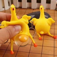 GANTUNGAN Laying Chicken SQUISHY - Chicken SQUISHY Keychain