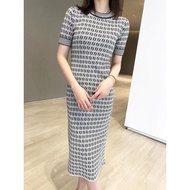 Fendi Mid-Length Silk Slim Fit Short Sleeve Over-the-Knee Dress