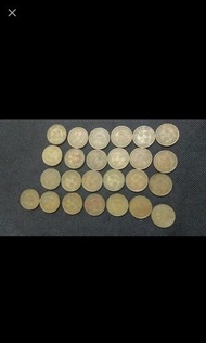 香港 1965年 (13個) 1959年H (12個) 一毫硬幣 (TEN CENTS) 共25個 只限郵寄,掛號$20 本人銀行户口只限恆生銀行(HANG SENG BANK)