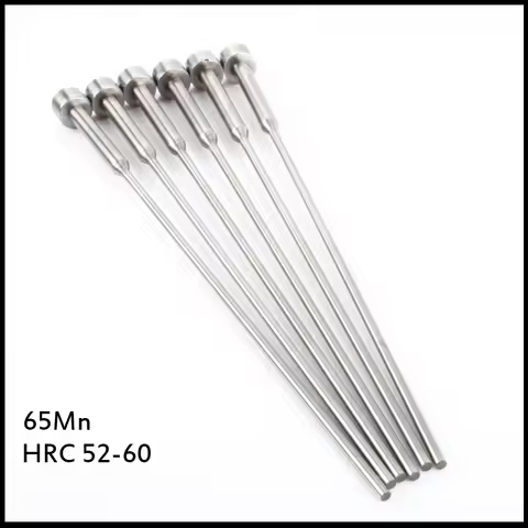 1.2mm 1.5mm 2mm 2.5mm OD 200mm Length 65Mn HRC60 Round Tip Plastic Injection Component Mould Punchin