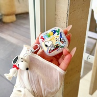 Snoopy Airpods Pro3 Colorful Case Airpods 4/4(ANC) Shockproof Soft Earphone Cover with Pendant For A
