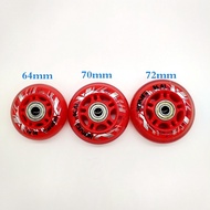Free shipping roller wheels children 64 mm 70 mm 72 mm 8 pcs / lot