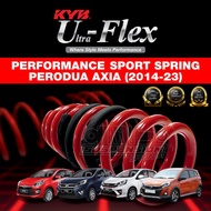 KYB U-FLEX PERODUA AXIA (2014 - 2022) KYB ULTRA FLEX SPORT SPRING (LOWERED SPRING) 4 PCS IN 1 BOX