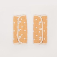 六層紗揹帶口水巾-點點橙