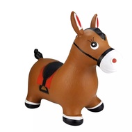 Brown Vaulting Horse Children's Toys Vaulting Horse Rubber Horse PVC Toy Horse Kindergarten Sports T