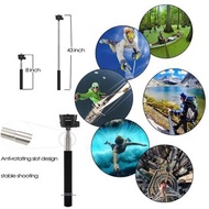 黑色通用 運動相機 手機 數碼相機 伸縮自拍棍 👨‍👩‍👧‍👧  Universal Extendable Aluminum Alloy Handheld Monopod Selfie Stick H
