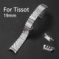 Stainless Steel Strap for Tissot Le Locle T41/T006 1853 Precision Steel Watchband Folding Buckle Watch Band 19mm Dedicated Bracelet for TISSOT