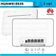 4G+ Huawei B535 B535s333 4G Router 400mbps Direct SIM Singtel Starhub M1 TPG Circle + Oversea